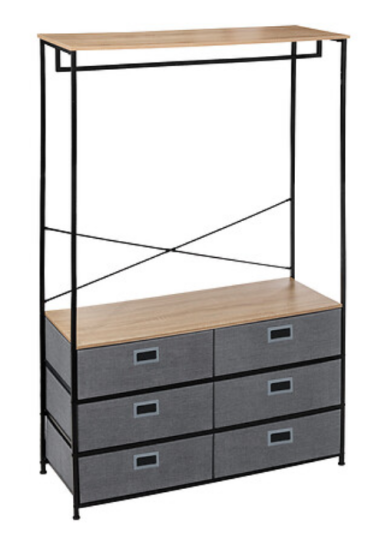 DRESSING PENDERIE AVEC 6 TIROIRS TISA 1ER PRIX - 193558