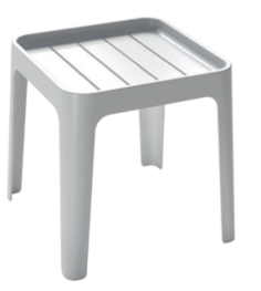 TABLE BASSE 40 X 40 PROVENCE BLANC GLACIER - GROSFILLEX ® FRANCE