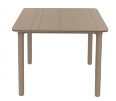 TABLE NOA GRIS FONCE UNIS **90 X 90CM**  POLYPROPYLENE Made in EU