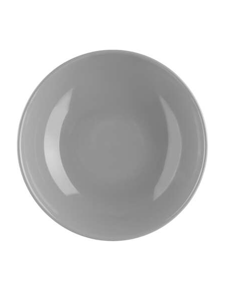 ASSIETTE CREUSE FAIENCE GRIS Ø22 CM "LORA"