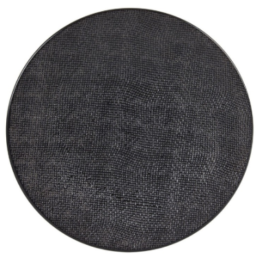 ASSIETTE PLATE GRES **VESUVIO** NOIR 27CM