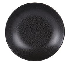 ASSIETTE CREUSE GRES **VESUVIO** NOIR 19CM