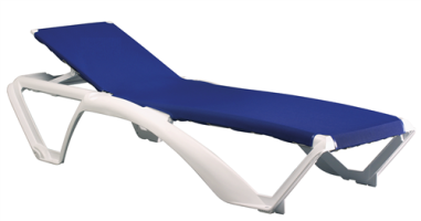 BAIN DE SOLEIL RESINE / TEXTILENE MARINA BLEU Made in Eu