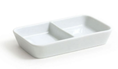 PLATEAU AVEC 2 COMPARTIMENTS 12 X 7 X 2.5 CM