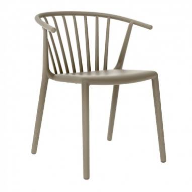 FAUTEUIL  EMPILABLE WOODY SABLE Made in EU