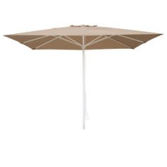 PARASOL 2X3M BEIGE VANILLE 220GR  -8  BALEINES - MAT BLANC 4.8CM  885P64 - CONVA