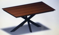 TABLE TWO PLUS COMPACT 160x90cm PLATEAU INDIANA AVEC RENFORT