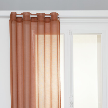 RIDEAU VOILAGE TERRACOTA 135 X H240 CM  JJ