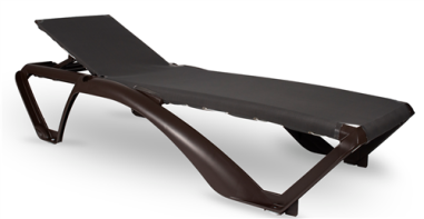 BAIN DE SOLEIL RESINE / TEXTILENE MARINA CHOCO/CHOCO Made in EU