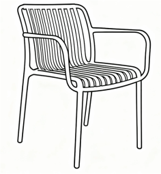 FAUTEUIL DE JARDIN KOOPA TAUPE  **ESP**DISPO 06 /2026