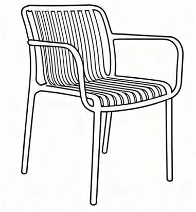 FAUTEUIL DE JARDIN KOOPA TAUPE  **ESP**DISPO 06 /2026
