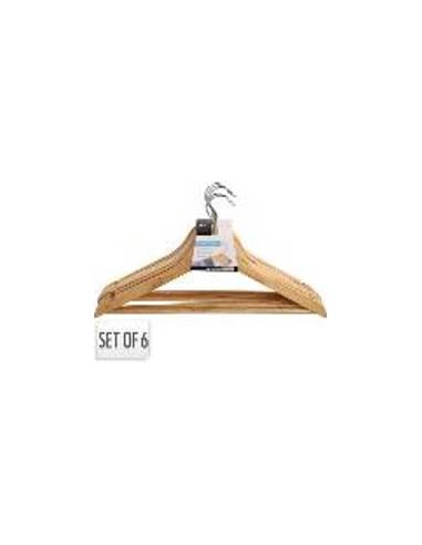 CINTRE EN BOIS LOT DE 6