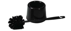 BALAYETTE  WC NOIRE  + SUPPORT NOIR