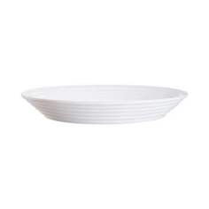 ASSIETTE CREUSE  OPAL  HARENA  BLANC 23.5 CM- STAIRO ARCOROC FRANCE
