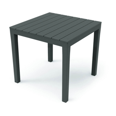 TABLE BALI 80X80 CM ANTRACITE Made in EU