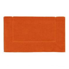 TAPIS DE BAIN ORANGE 700 GR/M² 100% COTON 50 X70 CM Made in EU