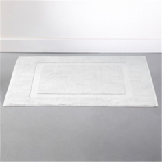 TAPIS DE BAIN BLANC  700 GR/M² 100% COTON 50 X70 CM Made in EU