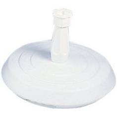 PIED DE PARASOL BETON + PLASTIQUE BLANC   14KG - TIGE 18 A 33 MM EDA FRANCE