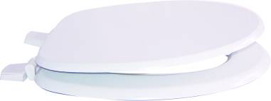 ABATTANT WC BOIS LAQUE BLANC