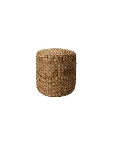 POUF ROND EN ROTIN