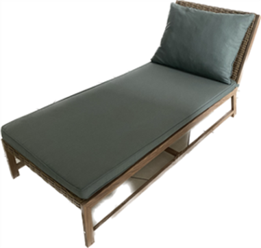 COUSSIN POUR TRANSAT PREMIUM SDYA IMITATION BOIS AVEC COUSSIN
