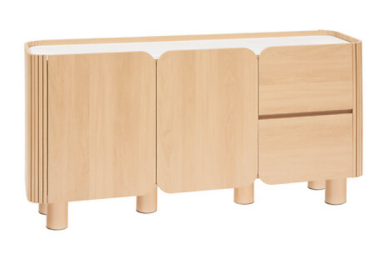 BUFFET 2 PORTES ET 2 TIROIRS HOMELYA 160CM - 213020