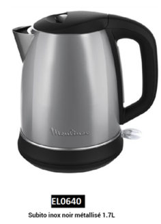 BOUILLOIRE ELECTRIQUE MOULINEX SUBITO INOX 1.7L -  BYD550D10 **ESP**