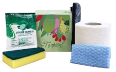 KIT D'ACCUEIL BOITE CARTON "TROPICAL" 5 PRODUITS
