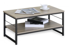 TABLE BASSE BOIS/METAL 80X40X38 CM