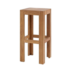 TABOURET HAUT EN TECK 40 X 40 X H 75 CM