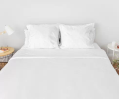 HOUSSE DE COUETTE "SAC" 240X260- 50%POLY/50%COTON BLC - sans rabat
