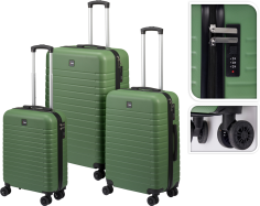 VALISE SET 3 PIECES VERT