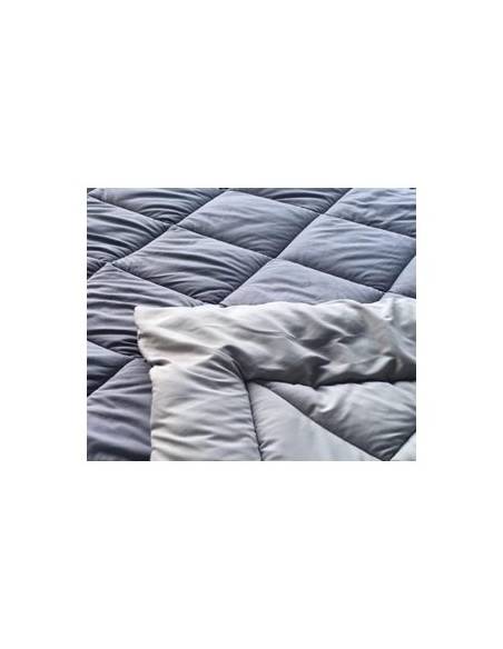COUETTE MICROFIBRE "SOFT PLUS" 240 X 260 CM GRIS FONCE 550 GR/M² **ESP**