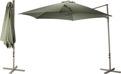 PARASOL DEPORTE PUSH UP BEIGE 3M DIAM 6 BALEINES - VERT