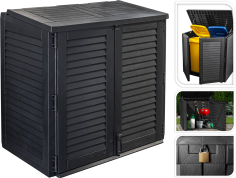COFFRE DE RANGEMENT - 2 PORTES - 780 L
