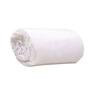 DRAP HOUSSE 1 PLACE  80 X 190 BLANC POLY/COTON "WOOD" BONNET 25CM