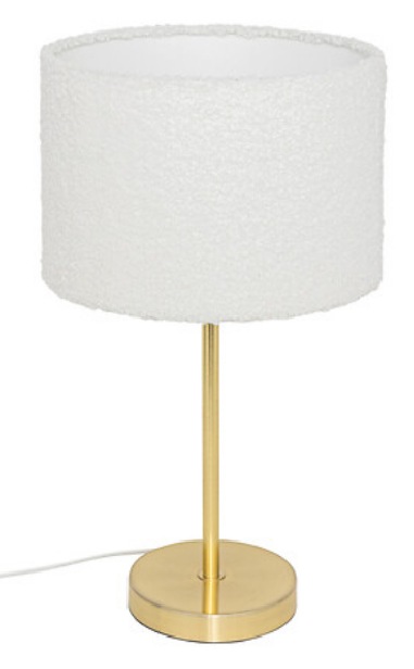 LAMPE DROITE TINA 49CM BOUCLETTE - PIED OR - 202673