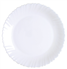ASSIETTE PLATE  23CM  ARCO FESTON BLANC