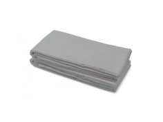 DRAP PLAT  LIT 80/90 X 190 GRIS CLAIR POLY/COTON  "WOOD" 160X 290CM **ESP**