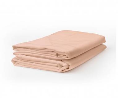 DRAP PLAT  LIT 140 X 190 SAUMON POLY/COTON  240X310