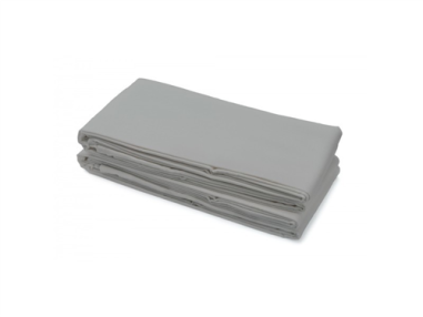 DRAP PLAT  LIT 140 X 190 GRIS POLY/COTON  240X310