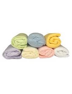 DRAP PLAT  LIT BEBE 85 X 120 POLY-COTON BLANC