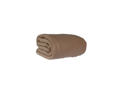 COUVERTURE POLAIRE 350GR TAUPE BEIGE  1pers.160 X220 IRIS ***PROMOTION***