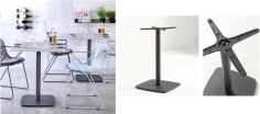 PIED DOMOS FIXE SIMPLE ANTHRACITE -  NON RABATABLE - GROSFILLEX
