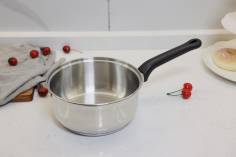 CASSEROLE ACIER INOX DIAM 16 - TOUS FEUX