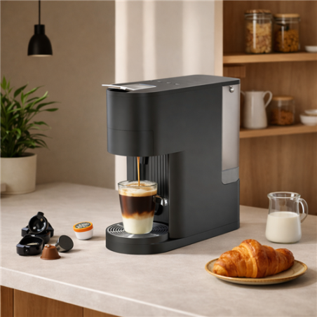 MACHINE A CAFE MULTI-CAPSULES 4EN1 COMP. NESPRESSO® SENSEO® DOLCE GUSTO® *PROMO*