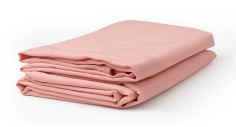 DRAP HOUSSE 1 PLACE  90 X 190 ROSE POLY/COTON BONNET 22CM