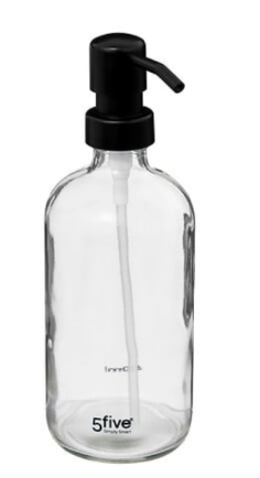 DISTRIBUTEUR SAVON 450ML - VERRE TRANSPARENT - 174712A