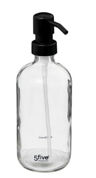 DISTRIBUTEUR SAVON 450ML - VERRE TRANSPARENT - 174712A