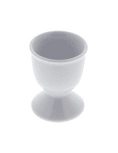 COQUETIER EN PORCELAINE BLANC 4 X 7 CM